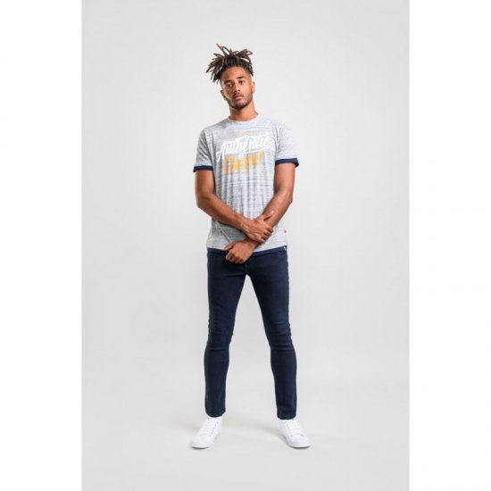 D555 Finn T-shirt Grey - Tricouri - Tricouri Bărbați Mărimi Mari