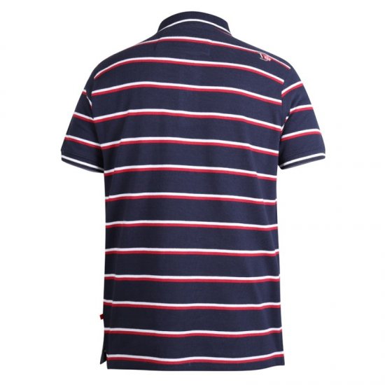 D555 Holmes Polo Navy - Tricouri polo - Tricouri Polo Bărbați Mărimi Mari