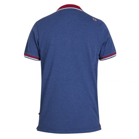 D555 Nigel Polo Denim Blue - Tricouri polo - Tricouri Polo Bărbați Mărimi Mari