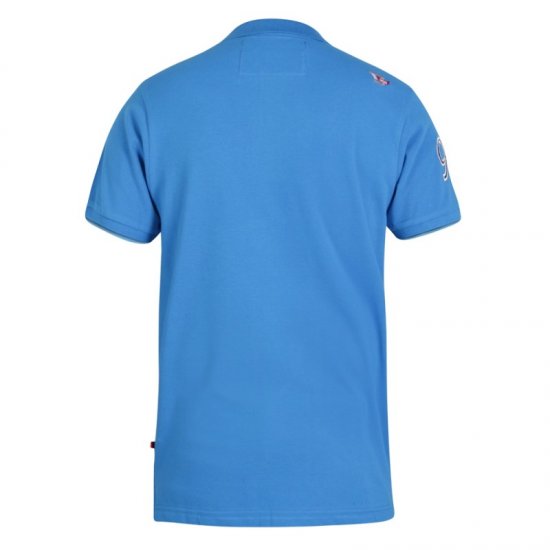 D555 Parker Polo Blue - Tricouri polo - Tricouri Polo Bărbați Mărimi Mari