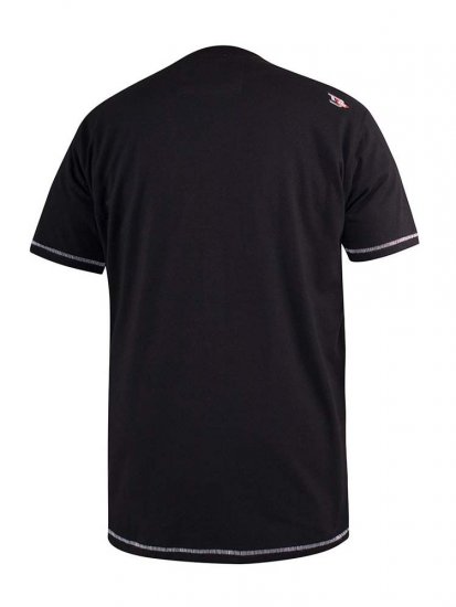 D555 Willoughby NYC Dot Printed T-Shirt Black - Tricouri - Tricouri Bărbați Mărimi Mari