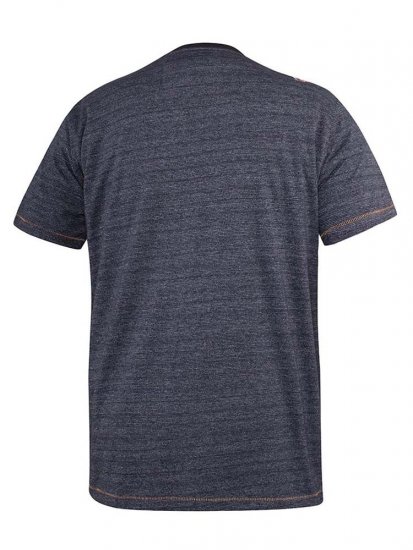 D555 Cairns Navy Fine Stripe Colorado Printed T-Shirt - Tricouri - Tricouri Bărbați Mărimi Mari