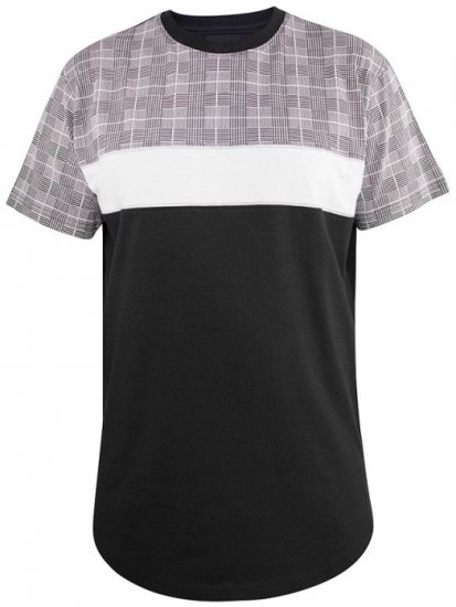 D555 Vista Couture Cut And Sew Curved Hem T-Shirt - Tricouri - Tricouri Bărbați Mărimi Mari