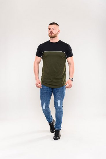 D555 Buckland Couture Cut And Sew Curved Hem T-Shirt - Tricouri - Tricouri Bărbați Mărimi Mari
