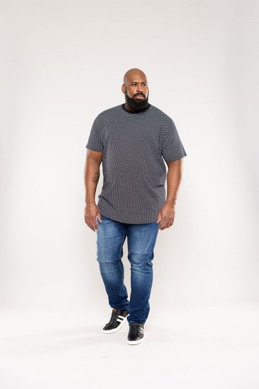D555 Canton T-shirt Navy - Tricouri - Tricouri Bărbați Mărimi Mari