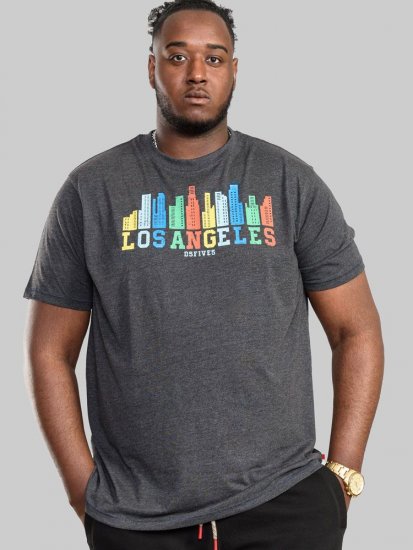 D555 Hemford Printed T-Shirt - Tricouri - Tricouri Bărbați Mărimi Mari