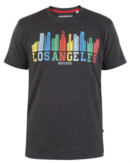 D555 Hemford Printed T-Shirt - Tricouri - Tricouri Bărbați Mărimi Mari