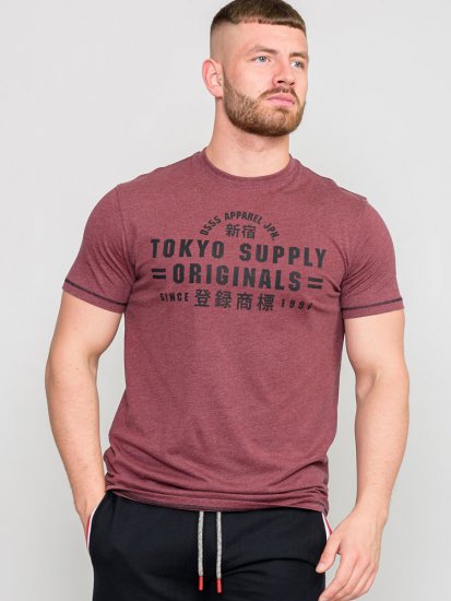 D555 LINTON Printed T-Shirt - Tricouri - Tricouri Bărbați Mărimi Mari