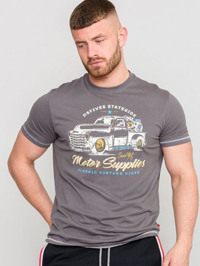 D555 BARMING Printed T-Shirt - Tricouri - Tricouri Bărbați Mărimi Mari