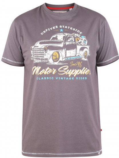 D555 BARMING Printed T-Shirt - Tricouri - Tricouri Bărbați Mărimi Mari