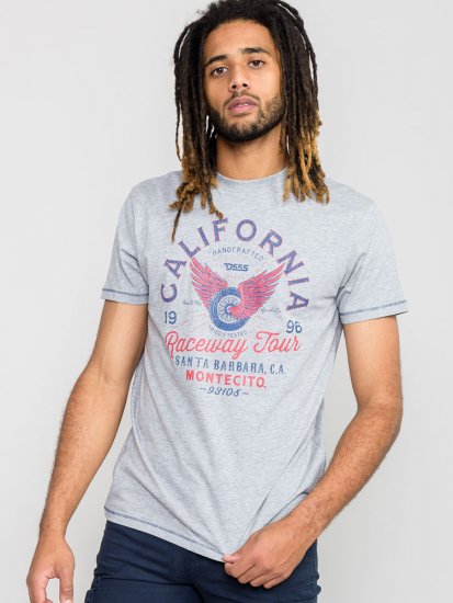 D555 BARTON Printed T-Shirt - Tricouri - Tricouri Bărbați Mărimi Mari