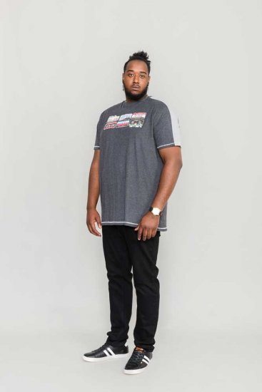 D555 SOHO American Number Plate T-Shirt - Tricouri - Tricouri Bărbați Mărimi Mari