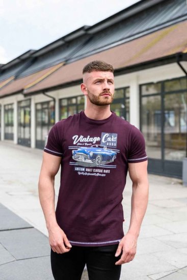 D555 BUCKHURST Vintage Cars T-Shirt - Tricouri - Tricouri Bărbați Mărimi Mari