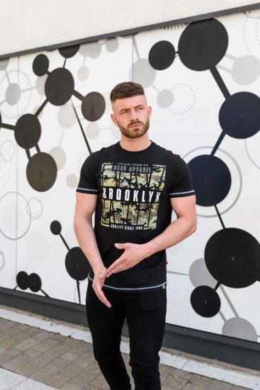 D555 BRICKET Camo Brooklyn T-Shirt - Tricouri - Tricouri Bărbați Mărimi Mari