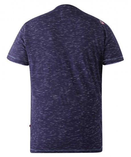 D555 Warner Guitar Printed T-Shirt Navy - Tricouri - Tricouri Bărbați Mărimi Mari
