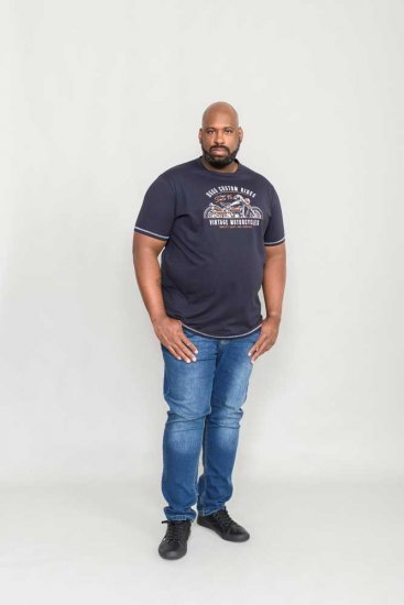 D555 CHESHUNT Vintage Motorcycle T-Shirt - Tricouri - Tricouri Bărbați Mărimi Mari