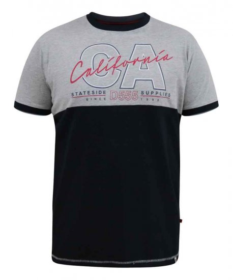 D555 Juniper California Printed T-Shirt - Tricouri - Tricouri Bărbați Mărimi Mari