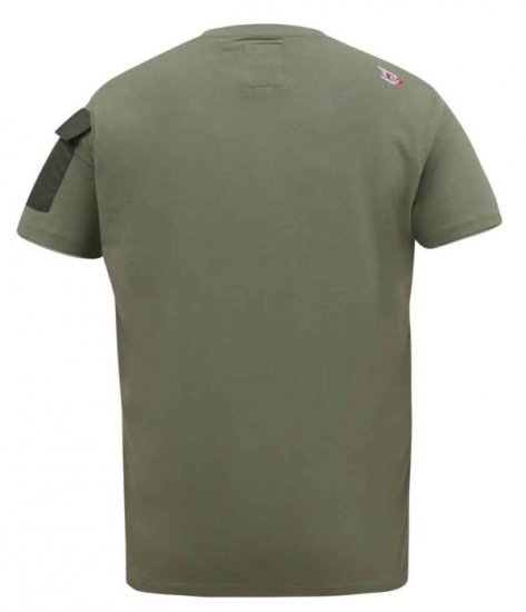 D555 Yarwell Printed T-Shirt With Sleeve Pocket - Tricouri - Tricouri Bărbați Mărimi Mari