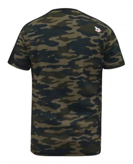 D555 Sullivan Ao Camo T-Shirt With Chest Print - Tricouri - Tricouri Bărbați Mărimi Mari