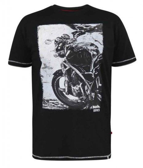 D555 Pinewood Photographic Bike Printed T-Shirt - Tricouri - Tricouri Bărbați Mărimi Mari