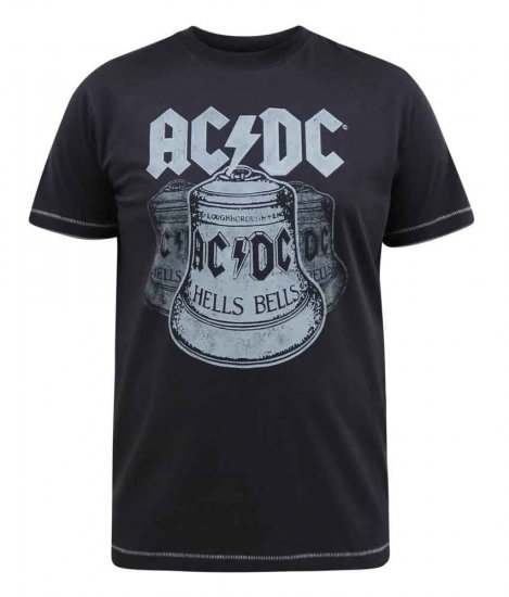 D555 Highway Official AC/DC Hells Bells Printed T- Shirt - Tricouri - Tricouri Bărbați Mărimi Mari