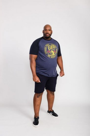 D555 Steeple Official Cobra Kai Printed T-Shirt - Tricouri - Tricouri Bărbați Mărimi Mari