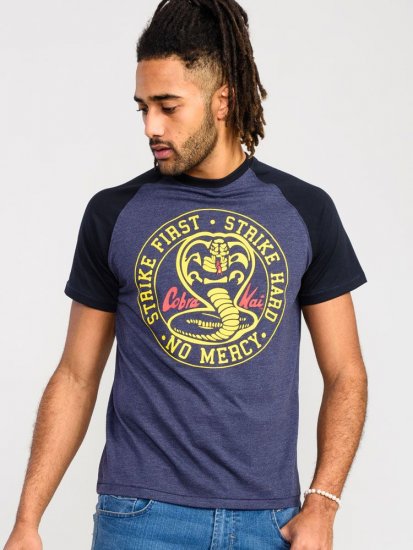 D555 Steeple Official Cobra Kai Printed T-Shirt - Tricouri - Tricouri Bărbați Mărimi Mari