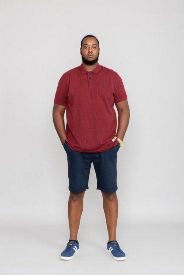 D555 WINCHESTER Red Polo Shirt - Tricouri polo - Tricouri Polo Bărbați Mărimi Mari