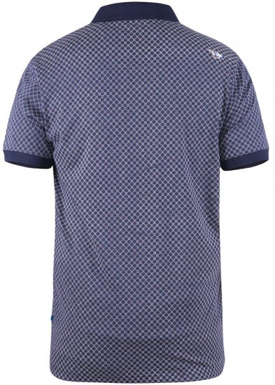 D555 AXFORD Print Polo Shirt - Tricouri polo - Tricouri Polo Bărbați Mărimi Mari