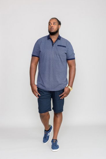 D555 AXFORD Print Polo Shirt - Tricouri polo - Tricouri Polo Bărbați Mărimi Mari