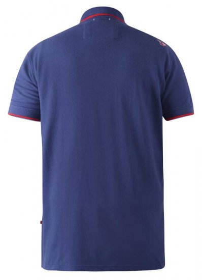 D555 Canning Chest Embroidery Polo Shirt Denim - Tricouri polo - Tricouri Polo Bărbați Mărimi Mari