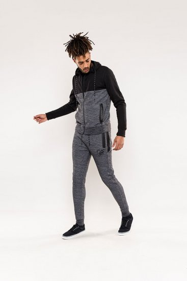 D555 Finnley Couture Hoody With Chest Embroidery Black - Pulovere & hanorace - Pulovere & Hanorace Bărbați Mărimi Mari