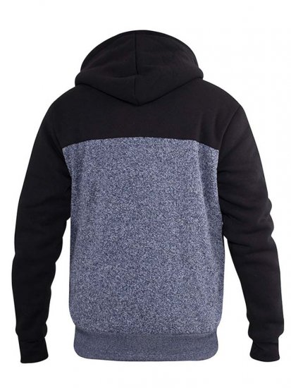 D555 Allen Zip Through Hoody With Sherpa Lining - Pulovere & hanorace - Pulovere & Hanorace Bărbați Mărimi Mari