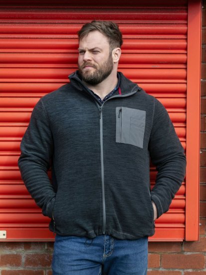 D555 Daly Quarter Zip Fleece Sweatshirt Negru/Gri - Pulovere & hanorace - Pulovere & Hanorace Bărbați Mărimi Mari