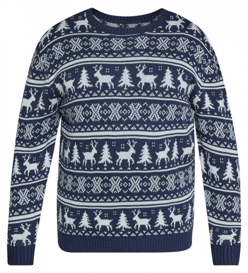 North Latitude 63144 Fjell Reindeer Knit Albastru marin - Pulovere & hanorace - Pulovere & Hanorace Bărbați Mărimi Mari