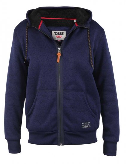 D555 Callington Hoodie With Sherpa Lining - Pulovere & hanorace - Pulovere & Hanorace Bărbați Mărimi Mari