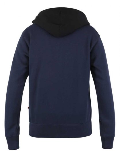 D555 Silverton Contrast Panneled Hoodie Navy - Pulovere & hanorace - Pulovere & Hanorace Bărbați Mărimi Mari
