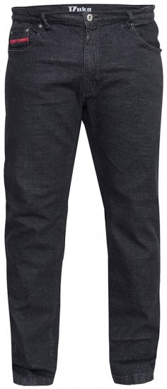 Duke Balfour Relaxed Comfort Fit Stretch Jeans With Elasticated Waist Black - Blugi & pantaloni - Blugi & Pantaloni Bărbați Mărimi Mari