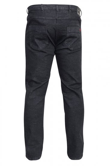 Duke Balfour Relaxed Comfort Fit Stretch Jeans With Elasticated Waist Black - Blugi & pantaloni - Blugi & Pantaloni Bărbați Mărimi Mari