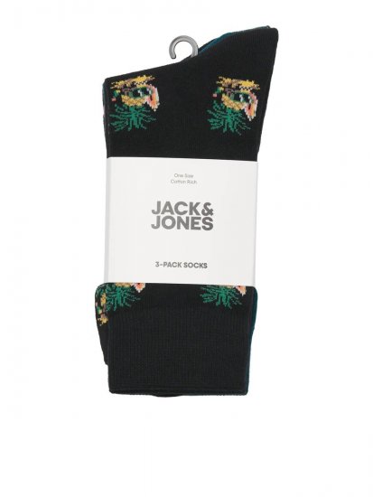 Jack & Jones Pineapple Skulls Șosete Neagră 3-pack - Lenjerie intimă & costum baie - Lenjerie Intimă Bărbați Mărimi Mari