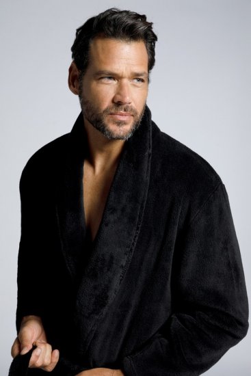 JP1880 Bathrobe with Spacious Patch Pockets Black - Lenjerie intimă & costum baie - Lenjerie Intimă Bărbați Mărimi Mari