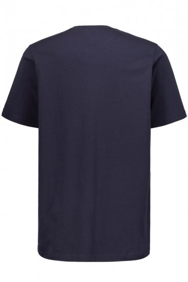 JP1880 702415 Tricou cu decolteu în V Bleumarin - Tricouri - Tricouri Bărbați Mărimi Mari