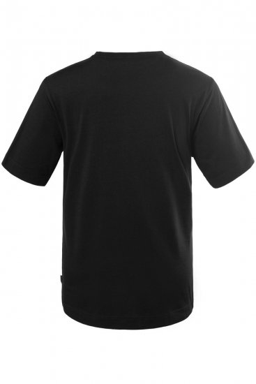 JP1880 702558 Tricou cu guler rotund Neagră - Tricouri - Tricouri Bărbați Mărimi Mari