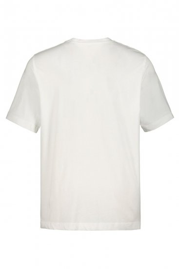JP1880 702558 Tricou cu guler rotund Albă - Tricouri - Tricouri Bărbați Mărimi Mari