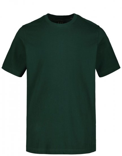 JP1880 702558 Tricou cu guler rotund Verde închis - Tricouri - Tricouri Bărbați Mărimi Mari