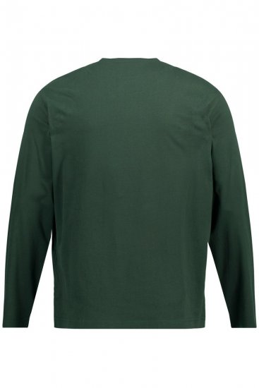 JP1880 Long Sleeve OEKO-TEX T-shirt Green - Tricouri - Tricouri Bărbați Mărimi Mari