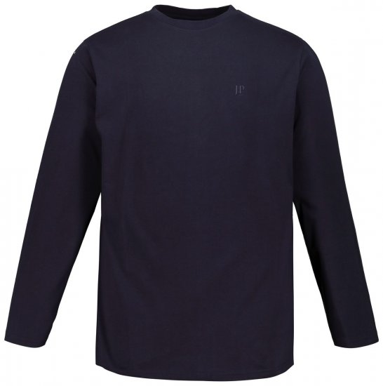 JP1880 702559 Tricou cu mânecă lungă Bleumarin - Tricouri - Tricouri Bărbați Mărimi Mari