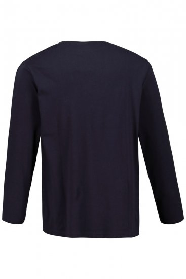JP1880 702559 Tricou cu mânecă lungă Bleumarin - Tricouri - Tricouri Bărbați Mărimi Mari