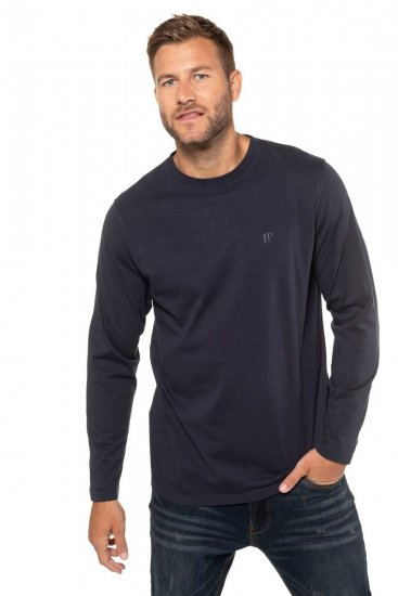 JP1880 702559 Tricou cu mânecă lungă Bleumarin - Tricouri - Tricouri Bărbați Mărimi Mari