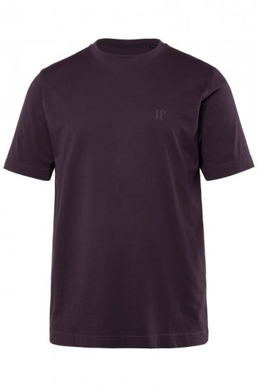JP1880 702637 Tricou cu guler rotund set de 2 Violet închis/Neagră - Tricouri - Tricouri Bărbați Mărimi Mari